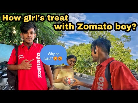 How girl’s treat with zomato boy?/Social experiment @parvez the vlogger