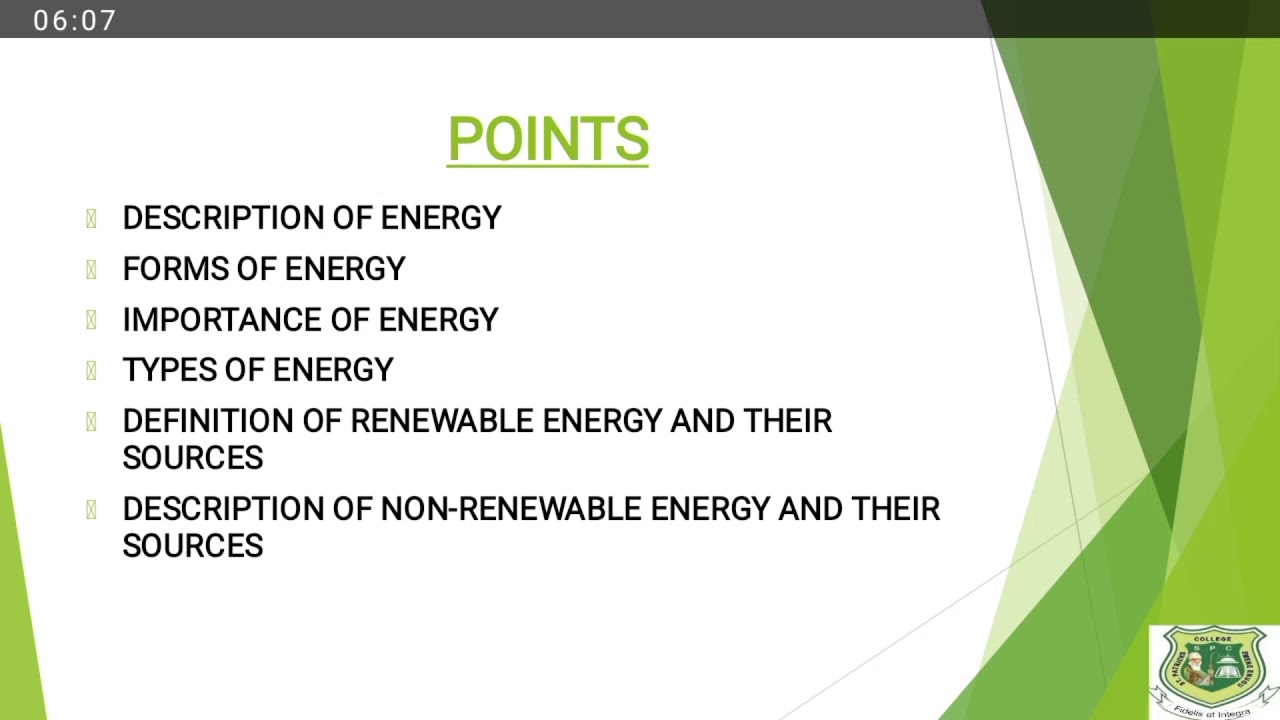 BASIC TECHNOLOGY - ENERGY (JSS3 WK 6)