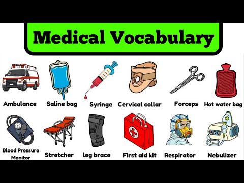 Medical Vocabulary l 200 Medical Equipment in English l Hospital Items | Learn English Vocabulary