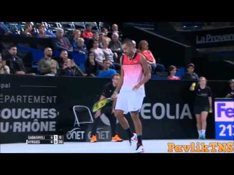 Teymuraz Gabashvili vs Nick Kyrgios Highlights  MARSEILLE 2016