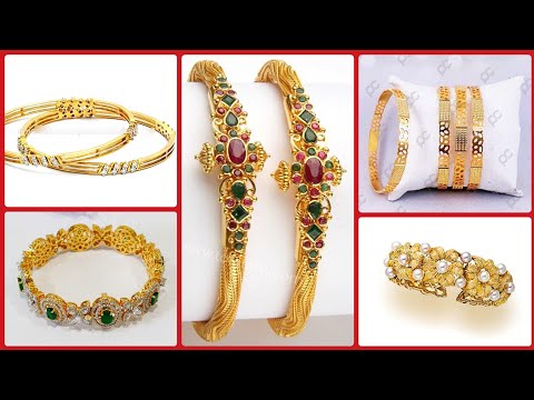 latest light weight Indian gold bangles designs