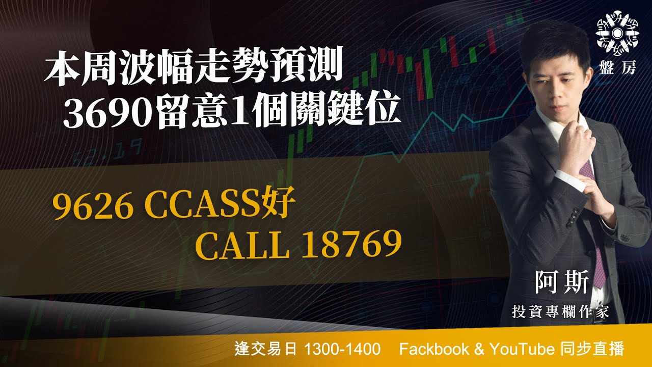 本周波幅走勢預測3690留意1個關鍵位9626 CCASS好CALL 18769｜阿斯Vivian｜Tasty盤房2025-11-10 |  TastyMoney