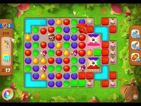 GardenScapes Level 2712 no boosters (24 moves)