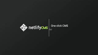 Netlify CMS YouTube Video
