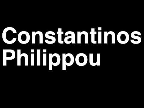 How to Pronounce Constantinos Philippou Middleweight Fighter UFC MMA TKO KO Knock Out Punch Hit