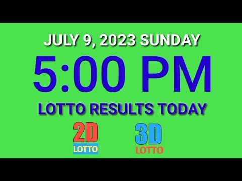 5pm Lotto Result Today PCSO July 9, 2023 Sunday ez2 swertres 2d 3d