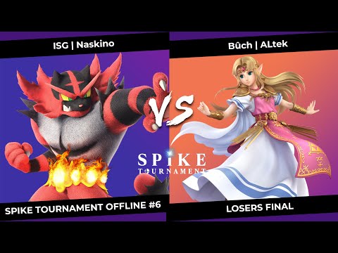 SpikeT Offline #6 Losers Final - ISG | Naskino (Incineroar) VS Bûch | ALtek (Zelda)
