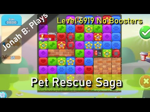 Pet Rescue Saga Level 6919 No Boosters