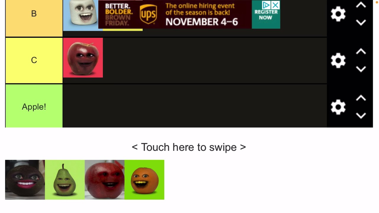 Annoying orange Ranking characters tier list