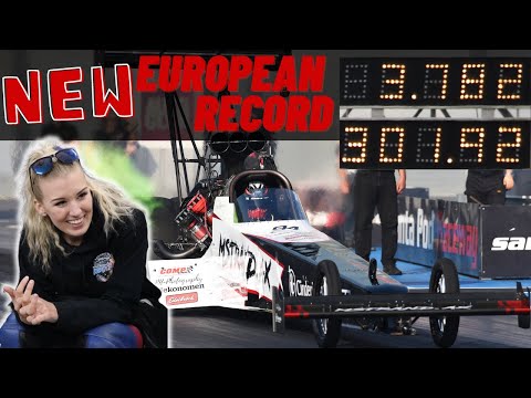 Ida Zetterström first FIA Top Fuel race - New European Record