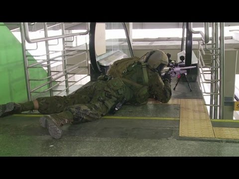 Brazilian armed forces stage simulation terror attack in Maracana