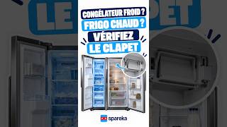 Congélateur froid mais frigo chaud ? Vérifiez le clapet !