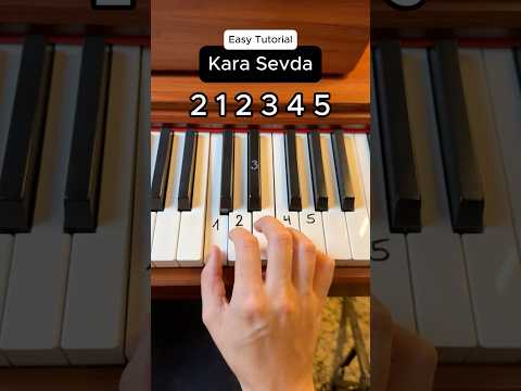 Kara Sevda (Easy Tutorial) ❤️ #piano #tutorial #karasevda