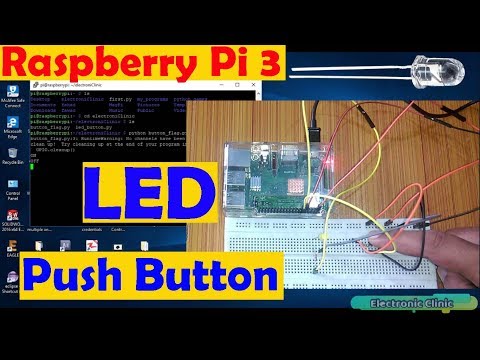 Raspberry Pi 3 Tutorial 4 Control Led Using Push Button Python Programming Beginners Level Pi 3