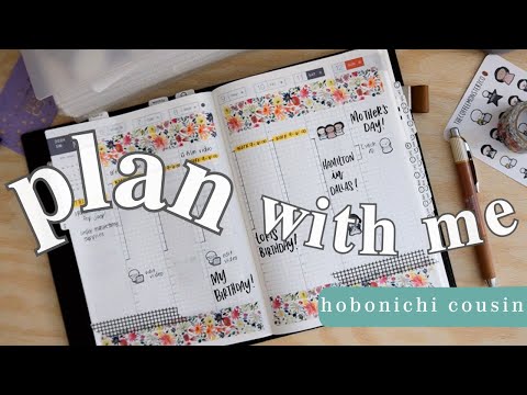 let's catch up! plan with me in my hobonichi cousin 🥳