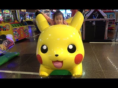 ABCkidTV Misa with Picachu and Toys Car Indoor playground for children - Video for kids