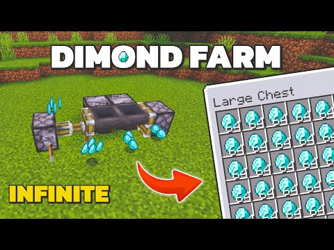 INFINITE Diamond Farm in Minecraft Pe/Bedrock 1.21 (Duplicate) | DRIFT GAMER