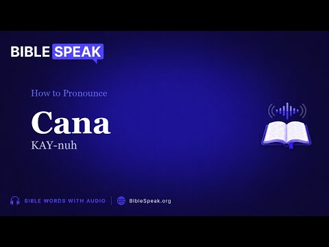 How to Pronounce Cana video thumbnail
