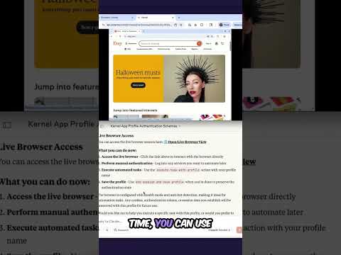 Introducing Kernel Profiles  #agent #webautomation #coding #claude #kernel #browser