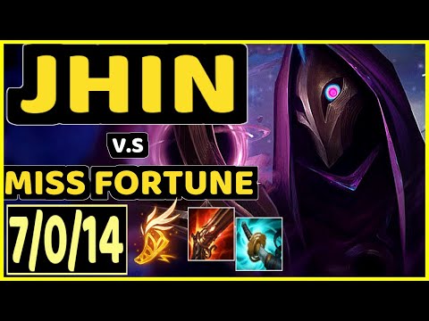REKKLES (JHIN) vs MISS FORTUNE - 7/0/14 KDA BOTTOM ADC CHALLENGER GAMEPLAY - EUW