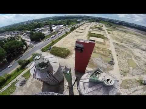 vor dem Abriss "Faultürme" in Falkenberg Berlin - digester gas facility