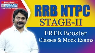 RRB NTPC STAGE-II FREE Booster Classes & Mock Exams