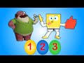 Surprise Eggs Plus Learning Numbers SpongeBob Disney Pixar Monsters University The Smurfs