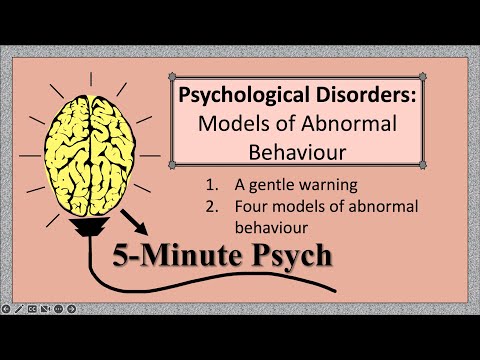 Psychological Disorders: Models of Abnormal Behaviour