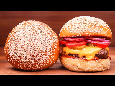 How to Make The Softest No-Knead Burger Buns | Scalding Method