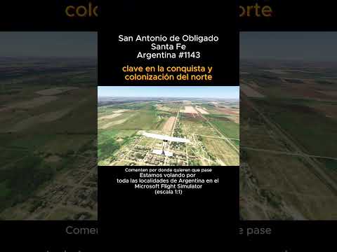 San Antonio de Obligado, Santa Fe desde el Microsoft Flight Simulator #sanantoniodeobligado #santafe