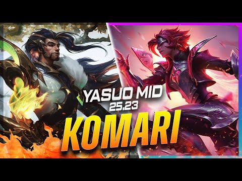 Komari - Yasuo vs Riven MID Patch 25.23 - Challenger Yasuo Gameplay