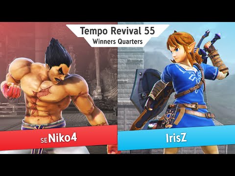 Tempo Revival 55 - SE | Niko4 (Kazuya) Vs. IrisZ (Link) - Winners Quarters - Smash Ultimate
