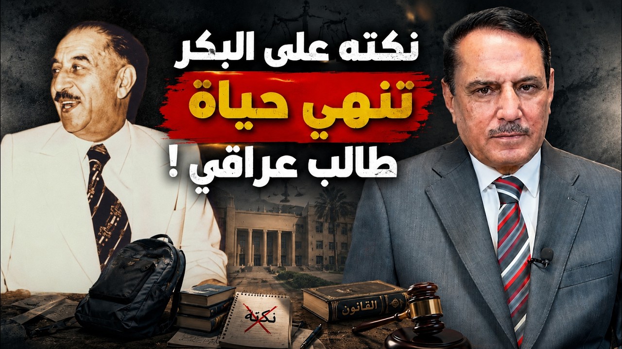 فيديو | نكته على البكر تنهي حياة طالب عراقي ! ,, تلك الأيام مع د. حميد عبدالله