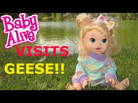 BABY ALIVE: Madison Goes To Visit Geese At The Park!💕 Video