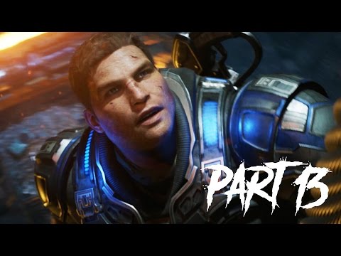 INSANE ESCAPE SCENE!! Gears of War 4 Gameplay Walkthrough Part 13 - Act 4 (GOW4 Gameplay)
