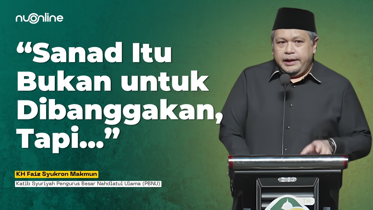 Belajar Adab &amp; Sanad: Saat KH Faiz Syukron Menangis Ingat Pesan Kiainya