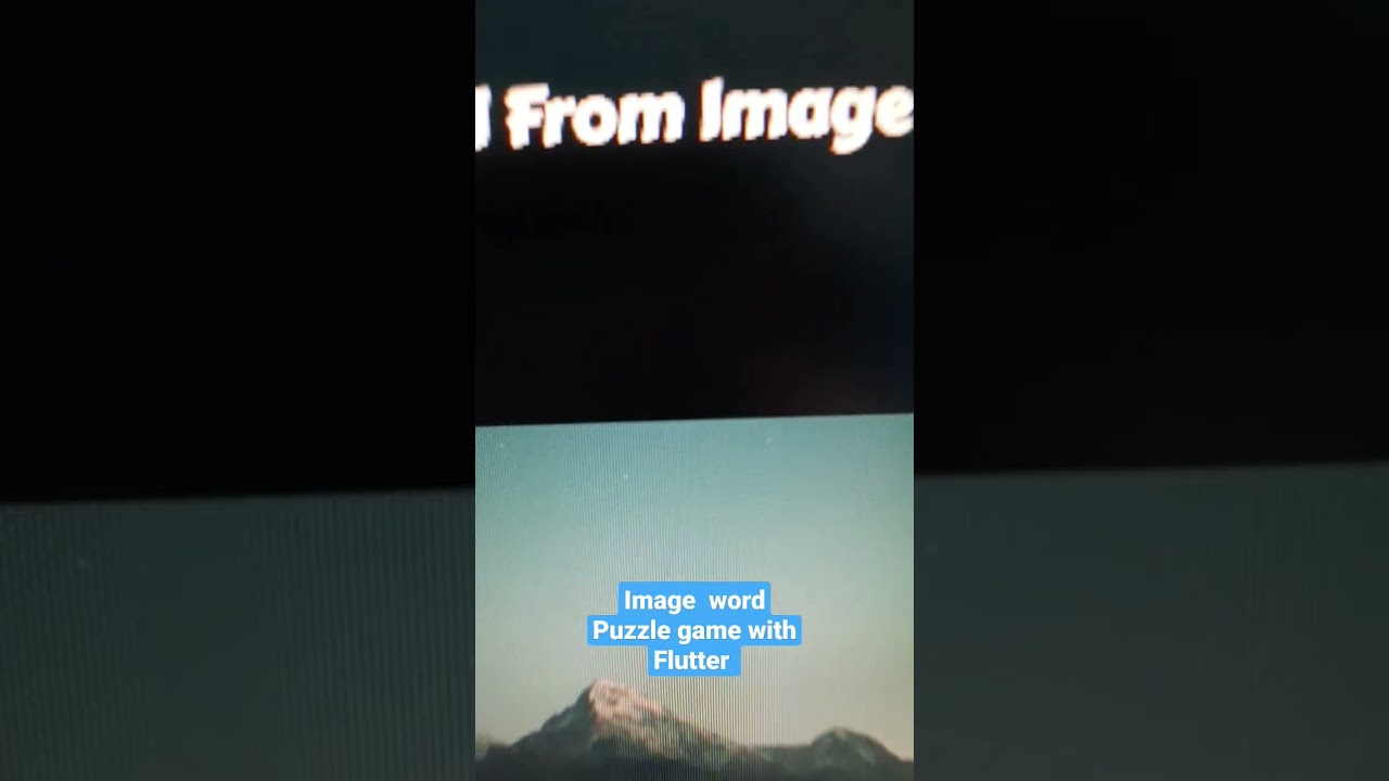 Image Word Puzzle game development with #flutter #shorts #shortvideo