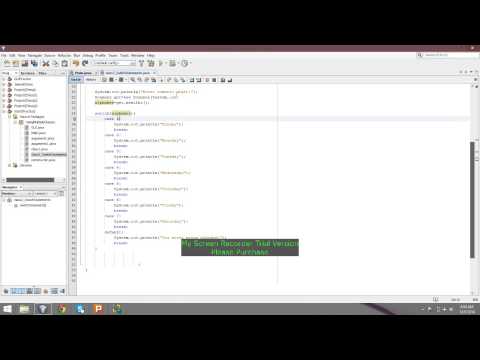 Switch Statement In Java Netbeans