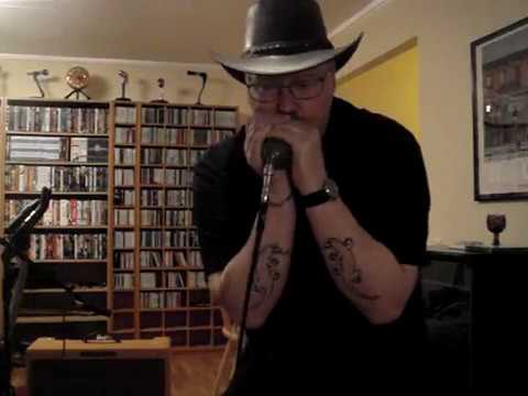 Blues harmonica lessons: Noise gate pedal to reduce feedback for green bullet mic