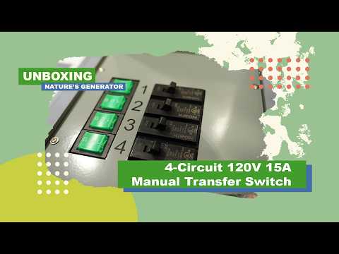 Unboxing: Nature's Generator 4-Circuit 120V 15A Manual Transfer Switch