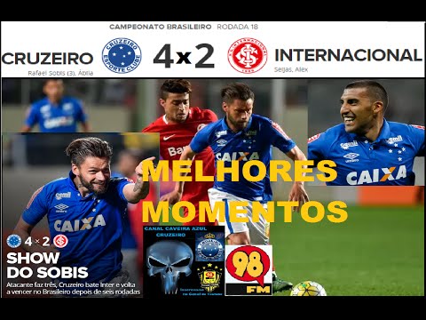 CRUZEIRO 4 x 2 INTER Melhores Momentos Narração Albertinho Lombriga 98FC 98Live Brasileiro16 18ªR
