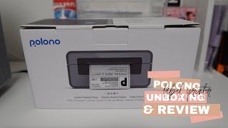 POLONO Thermil Shipping Label Printer Unboxing and Review 2023