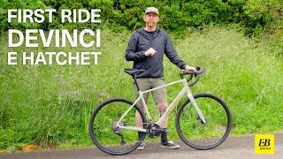 First Ride on the new DeVinci E-Hatchet | @CyclesDevinci #ebike #gravelbike