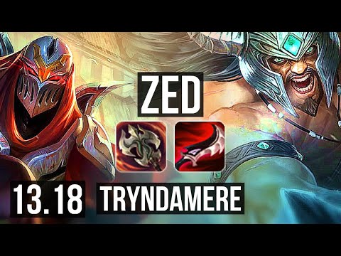 ZED vs TRYNDA (MID) | 66% winrate, 4/1/6 | EUW Master | 13.18