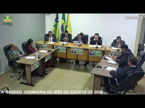 QUINTA SESSÃO ORDINÁRIA DO MÊS DE AGOSTO DE 2026