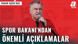 Gençlik Ve Spor Bakanı Osman Aşkın Bak Yürüyüşte Konuştu