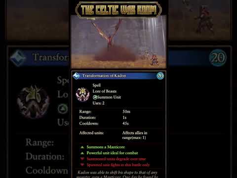 Transformation Of Kadon - Lore Of Beasts | Total War Warhammer 3 #Shorts