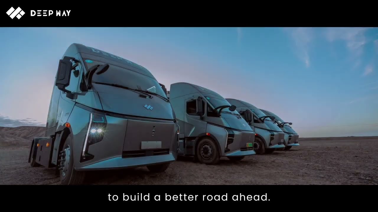 DeepWay electric trucks 6-min battery swap — video thumbnail (YouTube)