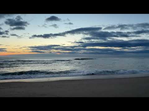 15 minutes of beach sunrise, peaceful wave sounds, calming nature, Cape Cod National Seashore 