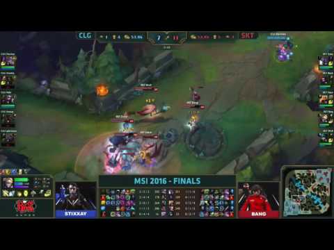 SKT vs CLG Game 1 30:35 Teamfight CLG Gets Owned NO DARSHAN?